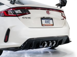 Honda Civic Type R Performance Exhaust - AWE Tuning - Cat-Back Track Edition - Chrome Silver - 2023+